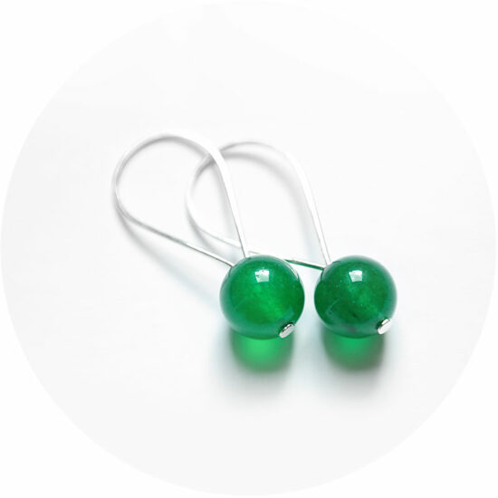 Qtz dripdrop oorringen groen